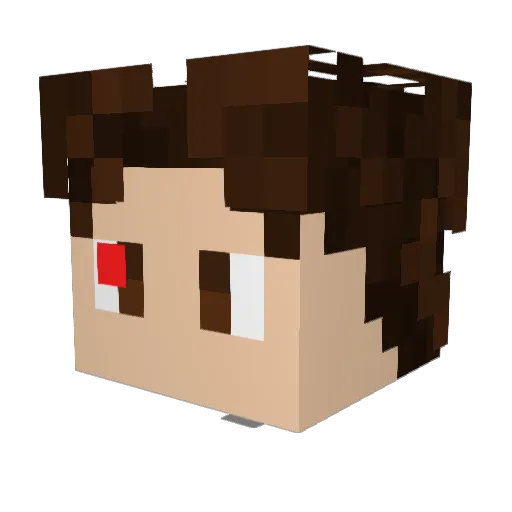 TehChozinOne Minecraft avatar head, 3D render