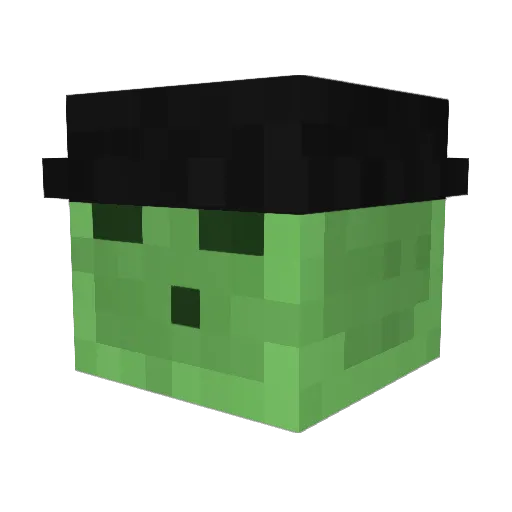 TehEmlo Minecraft avatar head, 3D render