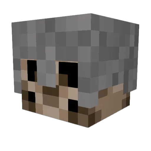TehEvanator Minecraft avatar head, 3D render