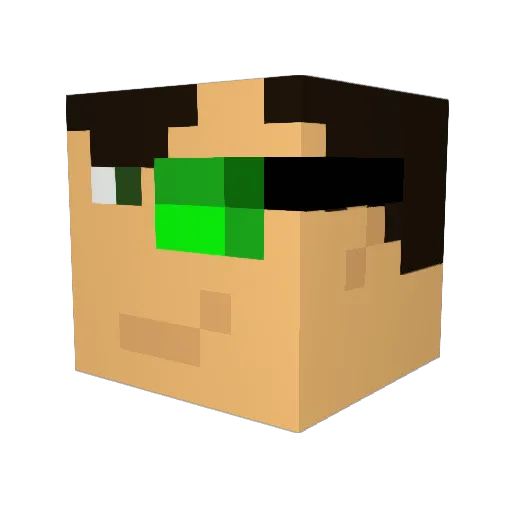 TehGalwind Minecraft avatar head, 3D render