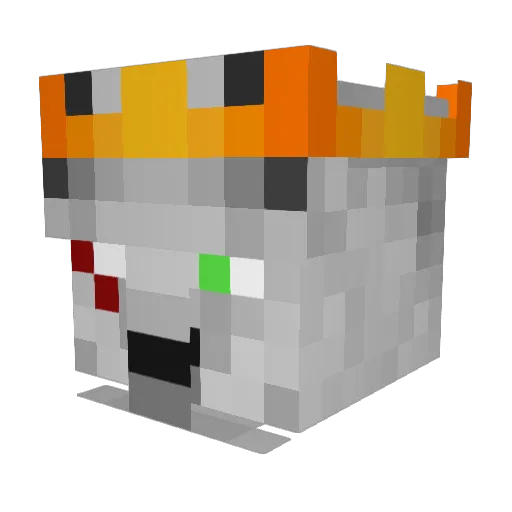 TehGarro Minecraft avatar head, 3D render