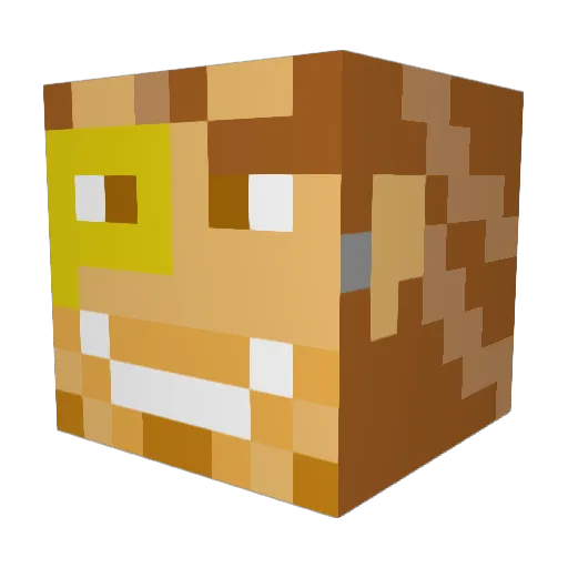 TehLotteh Minecraft avatar head, 3D render