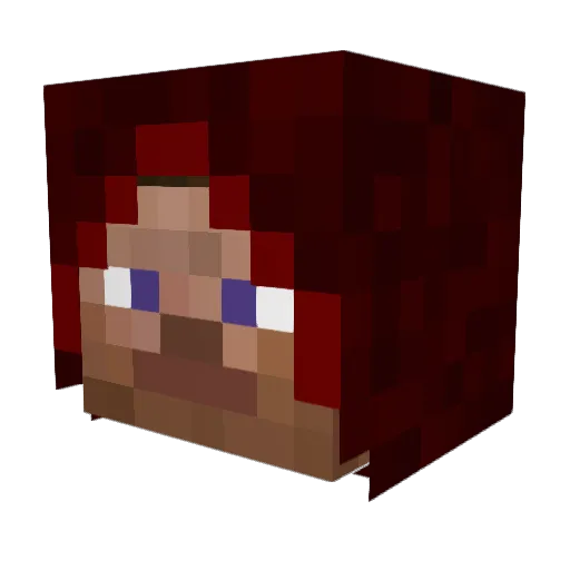 TehPers Minecraft avatar head, 3D render