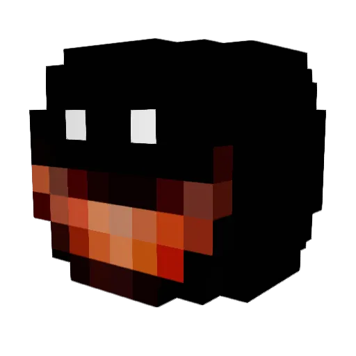TehZombeh Minecraft avatar head, 3D render