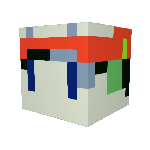 Teh_Kitteh Minecraft avatar head, 3D render