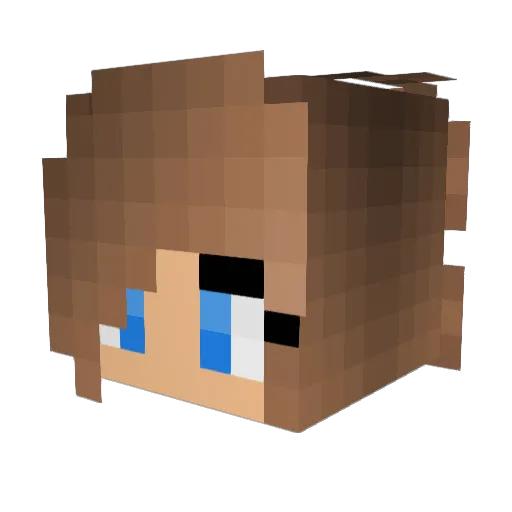 Teh_Vixen Minecraft avatar head, 3D render