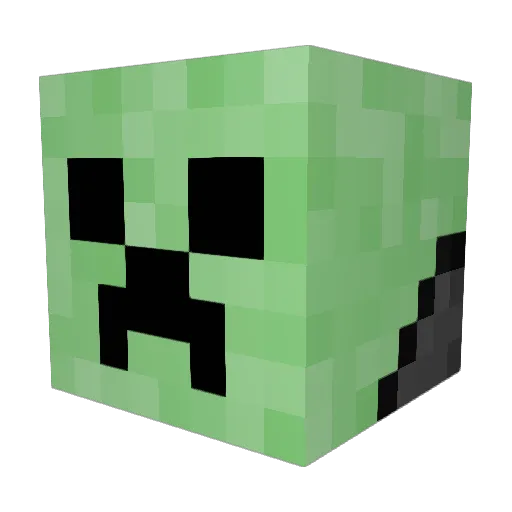 Teh_Zephyr Minecraft avatar head, 3D render
