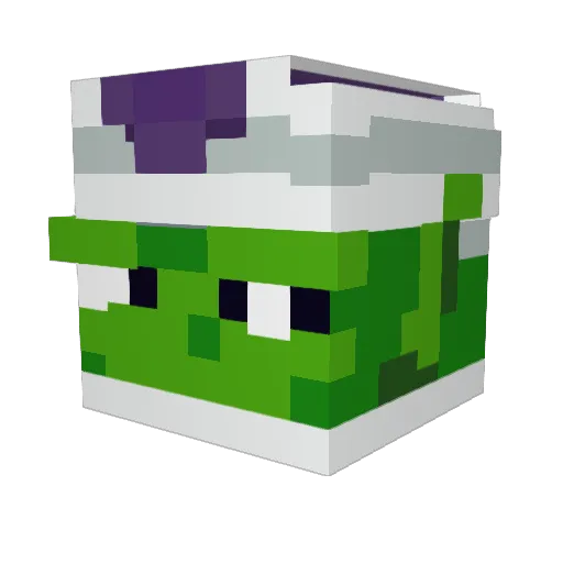 TehnoMaslo Minecraft avatar head, 3D render