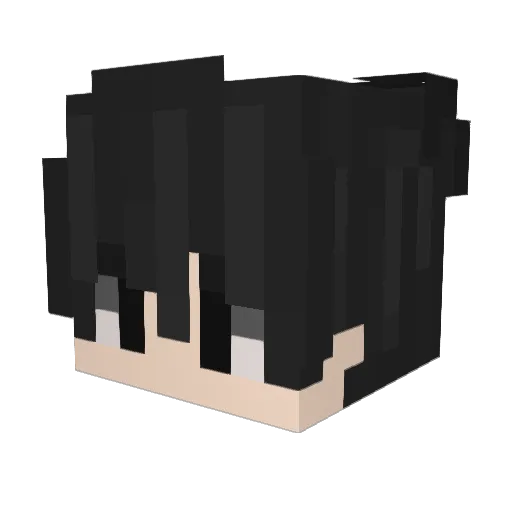 Tehrs Minecraft avatar head, 3D render