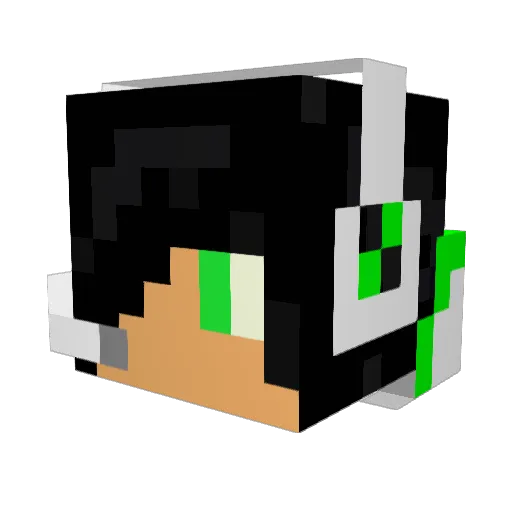 TeigOShea Minecraft avatar head, 3D render