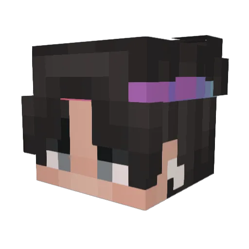 Teiiio Minecraft avatar head, 3D render