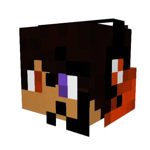 Teiler40 Minecraft avatar head, 3D render
