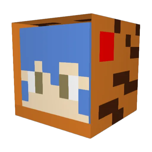 Teima53 Minecraft avatar head, 3D render