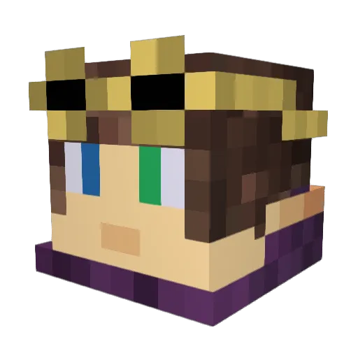 Teirusu_Doru Minecraft avatar head, 3D render