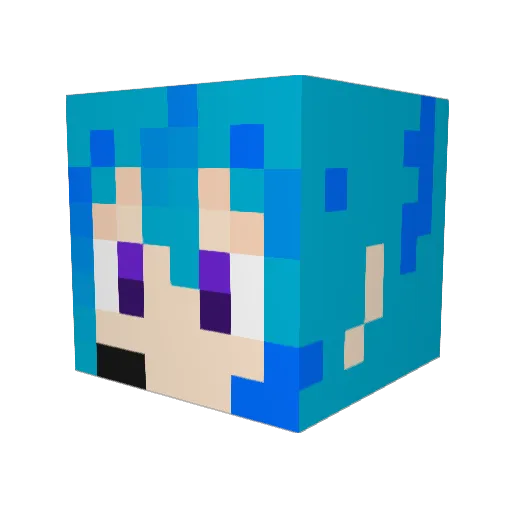 Teitoku_0515 Minecraft avatar head, 3D render