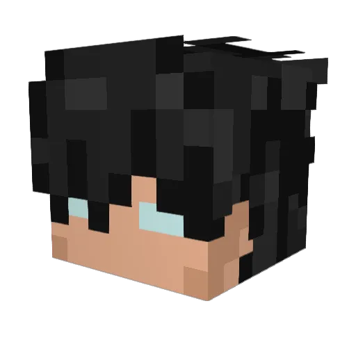 Teiuzzu Minecraft avatar head, 3D render
