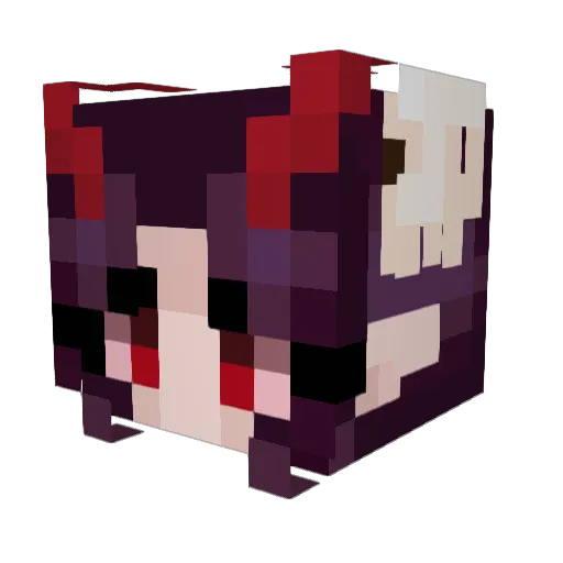 Teivel Minecraft avatar head, 3D render