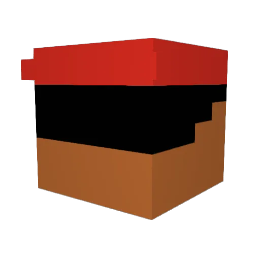Teiz100 Minecraft avatar head, 3D render