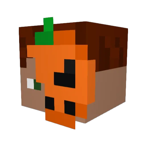 Teizef Minecraft avatar head, 3D render