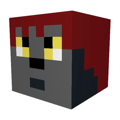 Tej0n Minecraft avatar head, 3D render