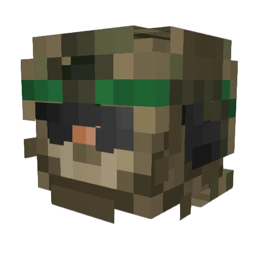 TejaG Minecraft avatar head, 3D render