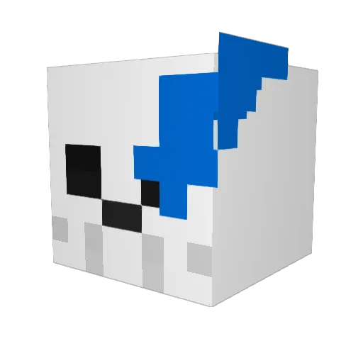Tejae29 Minecraft avatar head, 3D render