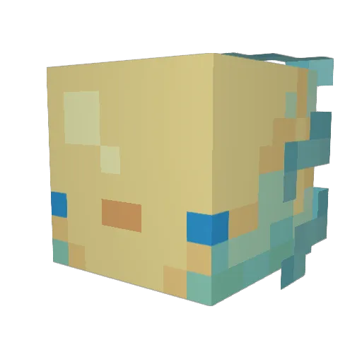 Tejey Minecraft avatar head, 3D render