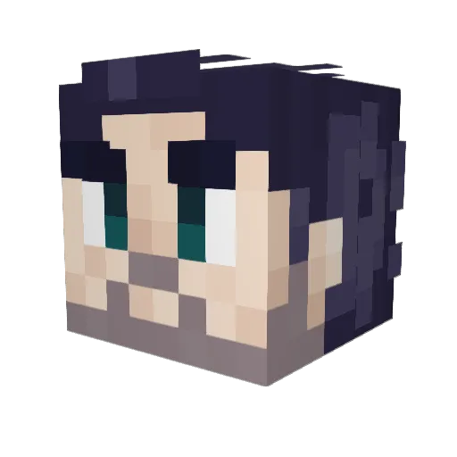 TejoY Minecraft avatar head, 3D render