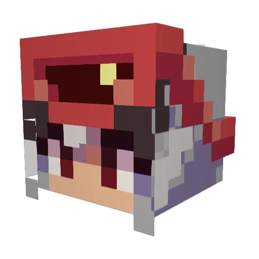Tejoncito Minecraft avatar head, 3D render