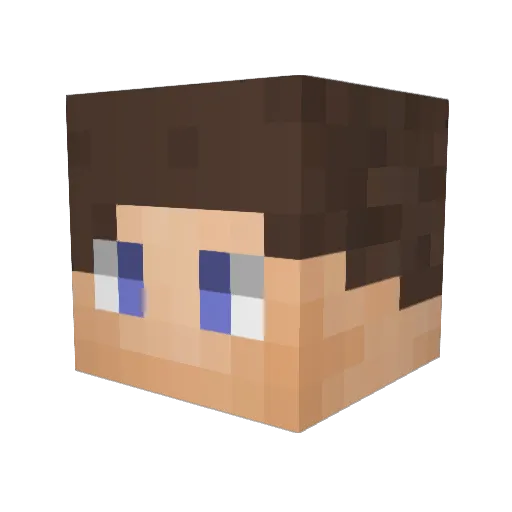 Tejota95 Minecraft avatar head, 3D render