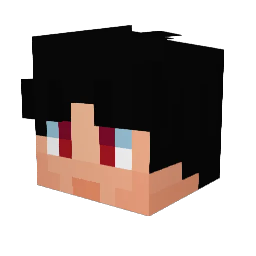 Tek4_ Minecraft avatar head, 3D render