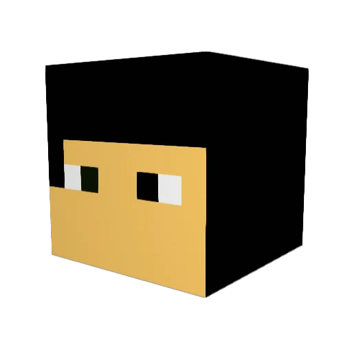 TekDD518 Minecraft avatar head, 3D render