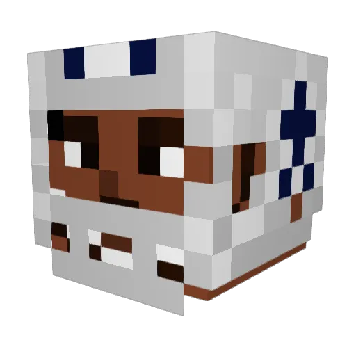 TekGhost1 Minecraft avatar head, 3D render