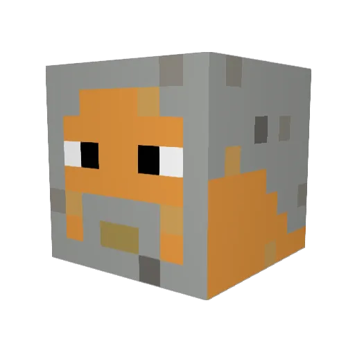TekJacob Minecraft avatar head, 3D render