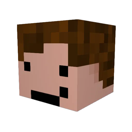 Tek_Oficialll Minecraft avatar head, 3D render