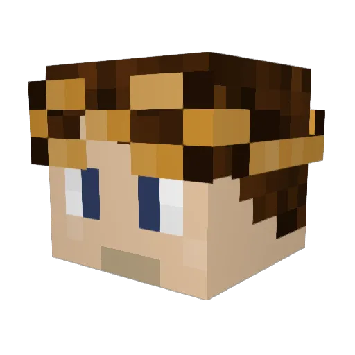 Tek_Stack Minecraft avatar head, 3D render
