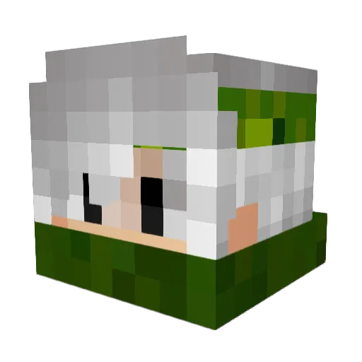 TekaTheG Minecraft avatar head, 3D render