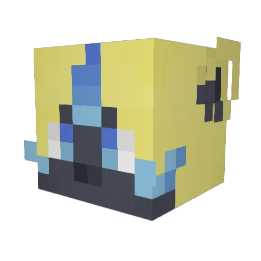 Teka_28 Minecraft avatar head, 3D render