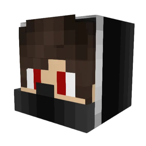 Tekay1997 Minecraft avatar head, 3D render
