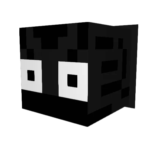 Tekcit Minecraft avatar head, 3D render