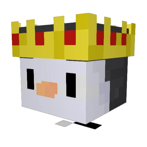 Tekclo Minecraft avatar head, 3D render