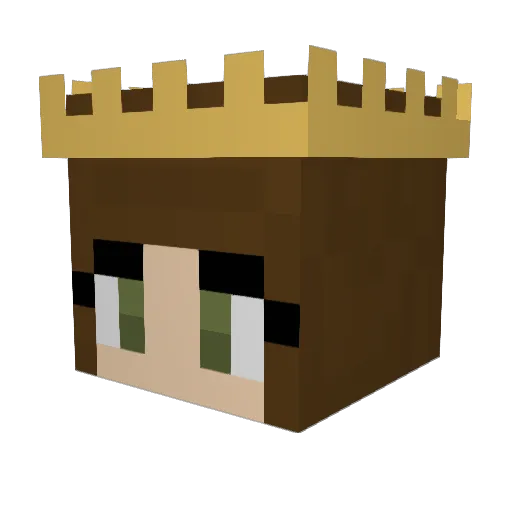 TekiSha Minecraft avatar head, 3D render