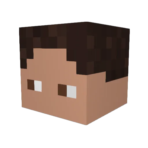 Tekinaldo Minecraft avatar head, 3D render