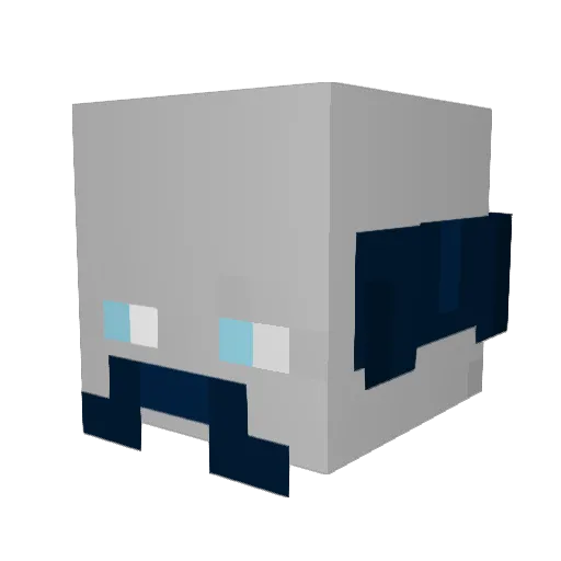 TekkMcs Minecraft avatar head, 3D render