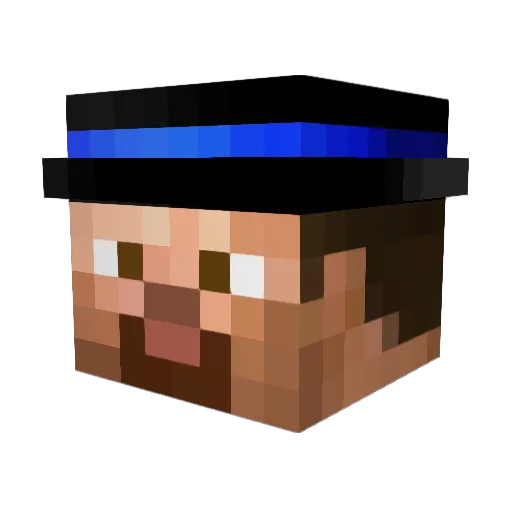 Tekkn0logik Minecraft avatar head, 3D render