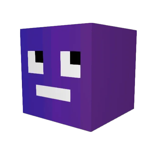 Tekks_ Minecraft avatar head, 3D render