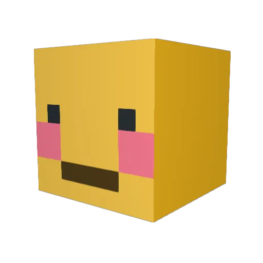 Teko140 Minecraft avatar head, 3D render