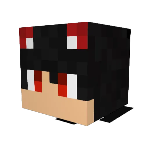 Teko_102 Minecraft avatar head, 3D render