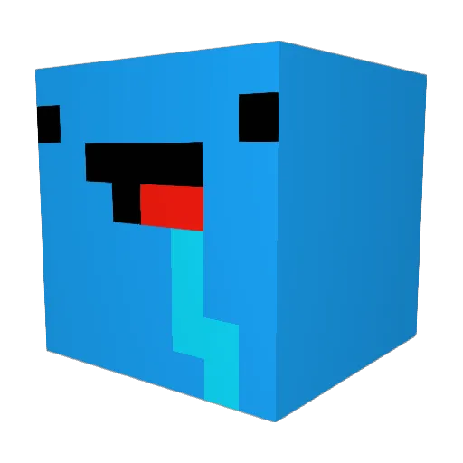 Tekton3 Minecraft avatar head, 3D render
