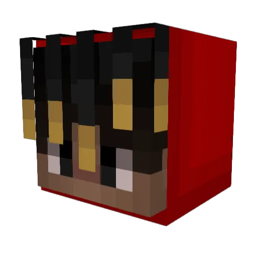 Teku_Guy Minecraft avatar head, 3D render